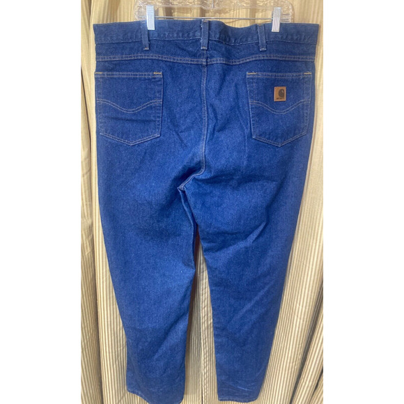 Carhartt Traditional Fit Straight Leg Jeans Med Wash Men's 42x34 - Picture 4 of 5